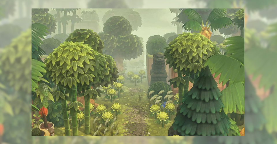 Animal Crossing Jungle Island Build Looks Beautiful In The Fog